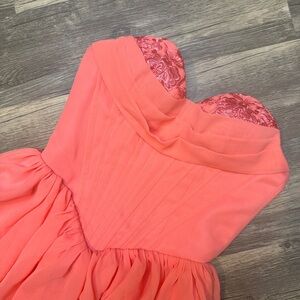 Charming Pink Layered Dress